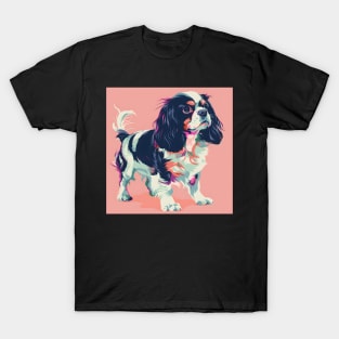 English Setter in 80's T-Shirt